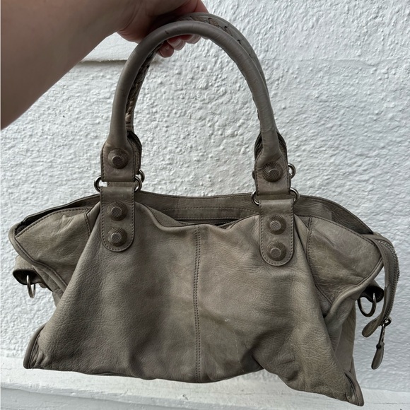 Auth Balenciaga city moto giant grey Bag - Picture 3 of 16